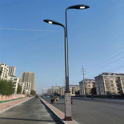 白银一体化路灯安装