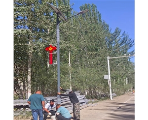 白银太阳能路灯安装